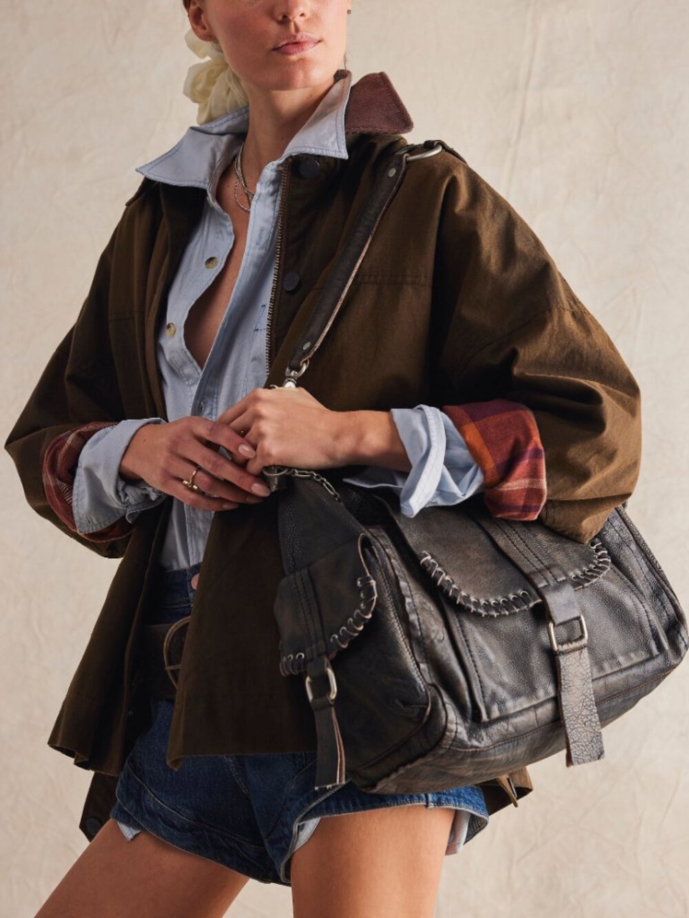 Free People Leather Hobo Bag